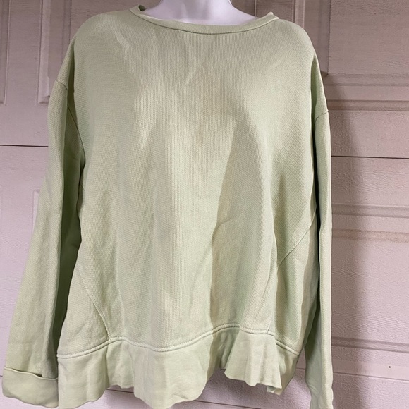 Zara light green sweatshirt. Size medium - Picture 1 of 2